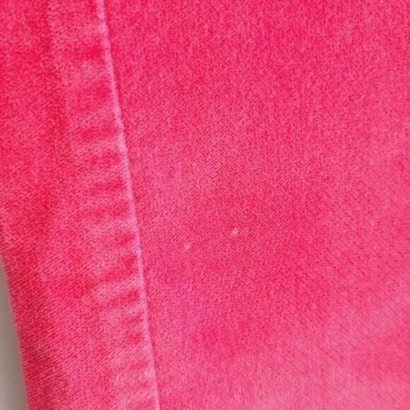 DAVID BITTON - Buffalo Lou Pink Velour Flare Pants Sz 2 Flawed - Picture 5 of 13